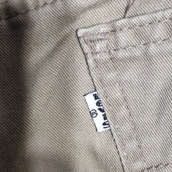 Vintage Levi's 634 white tab jeans men's size 33X32 cream colour, straight relax - Picture 8 of 12